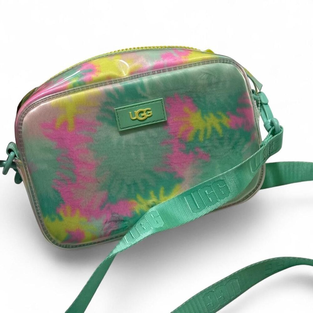 RARE UGG green & pink tie dye crossbody bag: Rare color combo